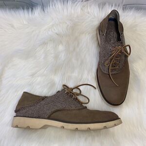 Sperry Lace Up Oxford Style Boat Shoes Size 8